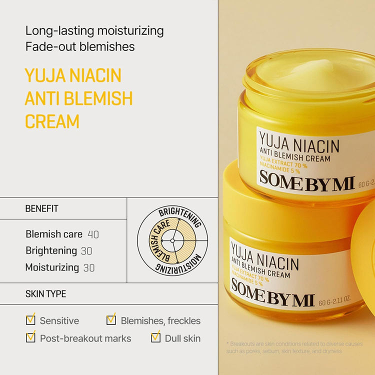 SOME BY MI Yuja Niacin Anti Blemish Face Cream (60 g)