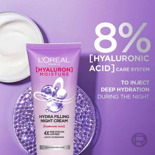 L'Oreal Paris Hyaluron Moisture 72H Hydra Filling Night Cream 180ml