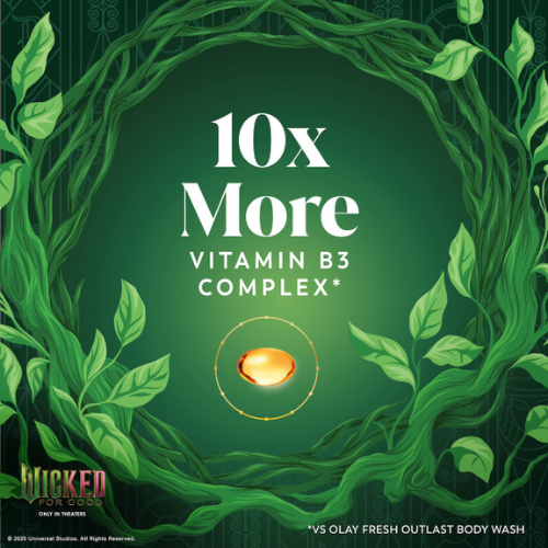 Olay Limited Edition Serum Body Wash, Wickedly Wonderful, 20 fl oz, Elphaba's Edition Hydrating Body Wash