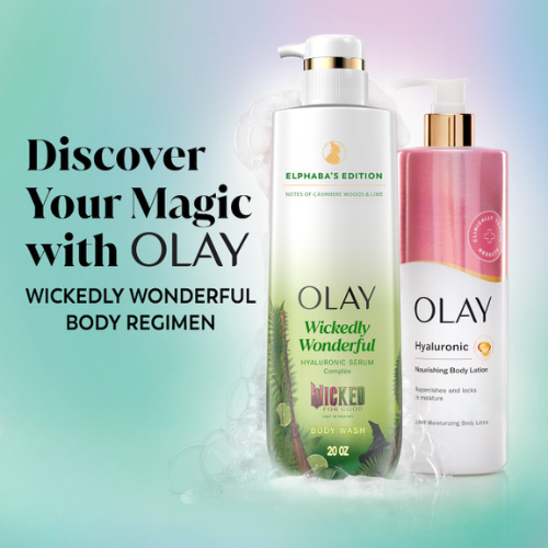 Olay Limited Edition Serum Body Wash, Wickedly Wonderful, 20 fl oz, Elphaba's Edition Hydrating Body Wash