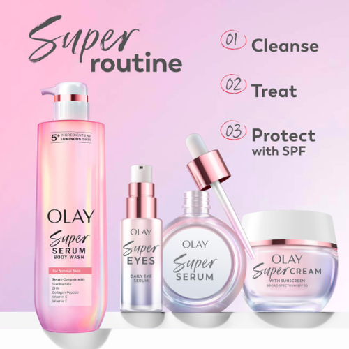 Olay Super Cream with Sunscreen SPF 30, Ultra Lightweight SPF Face Moisturizer