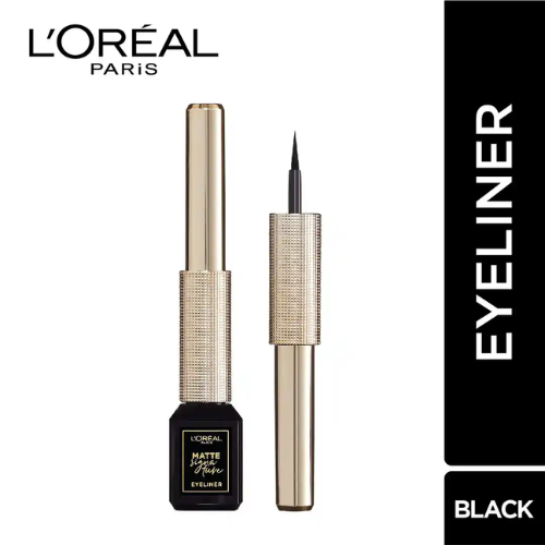 L'Oréal Paris Eye Liner, Ultra-Precise Tip, Waterproof, Fade-Proof and Smudge-proof, Matte Signature