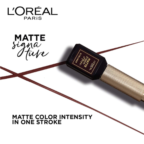 L'Oréal Paris Eye Liner, Ultra-Precise Tip, Waterproof, Fade-Proof and Smudge-proof, Matte Signature