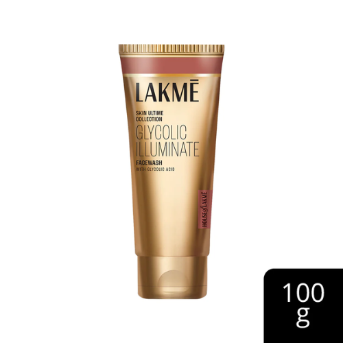 Lakmé Glycolic Illuminate Facewash – Gentle Exfoliation & Brightening with Glycolic Acid | 100 g