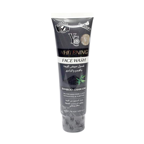 YC Whitening Face Wash with Bamboo Charcoal – For Oily Skin, Pore Cleansing & Gentle Exfoliation | 100 ml
