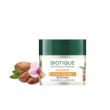 Biotique Almond Anti Ageing Eye Cream for Dark Circles