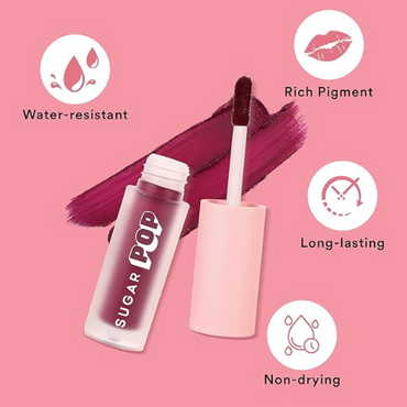 SUGAR POP Matte Mousse Lipstick – 01 Berry Bar (Berry Pink) | 3.2ml