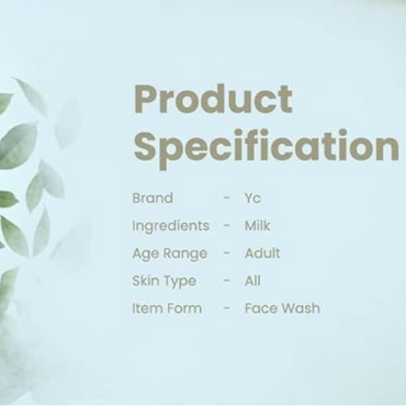 YC Face Wash with Milk Extract – Gentle Cleansing & Nourishment | 200 ml