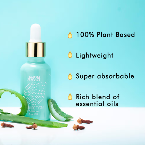 Nykaa Skin Potion Anti-Acne Face Oil – Lightweight, Clarifying & Blemish-Control