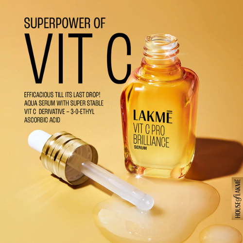 Lakmé Vit C Brilliance Serum – Brightening & Anti-Dullness Face Serum | 15 ml
