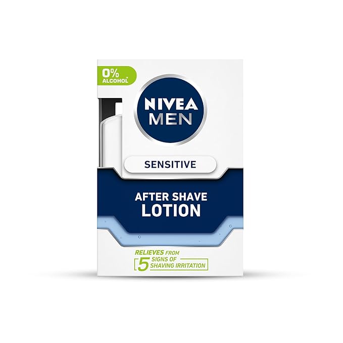 NIVEA MEN Sensitive After Shave Balm | Soothes & Protects Post-Shave Skin | 100ml