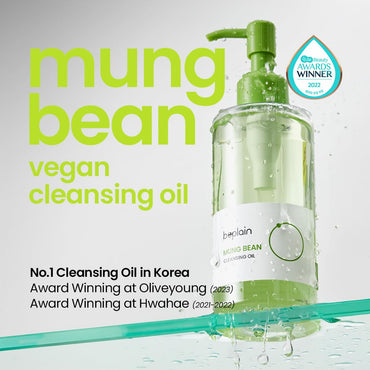 Beplain Greenful Vegan Cleansing Oil (200ml) | Gentle Makeup Remover & Daily Cleanser