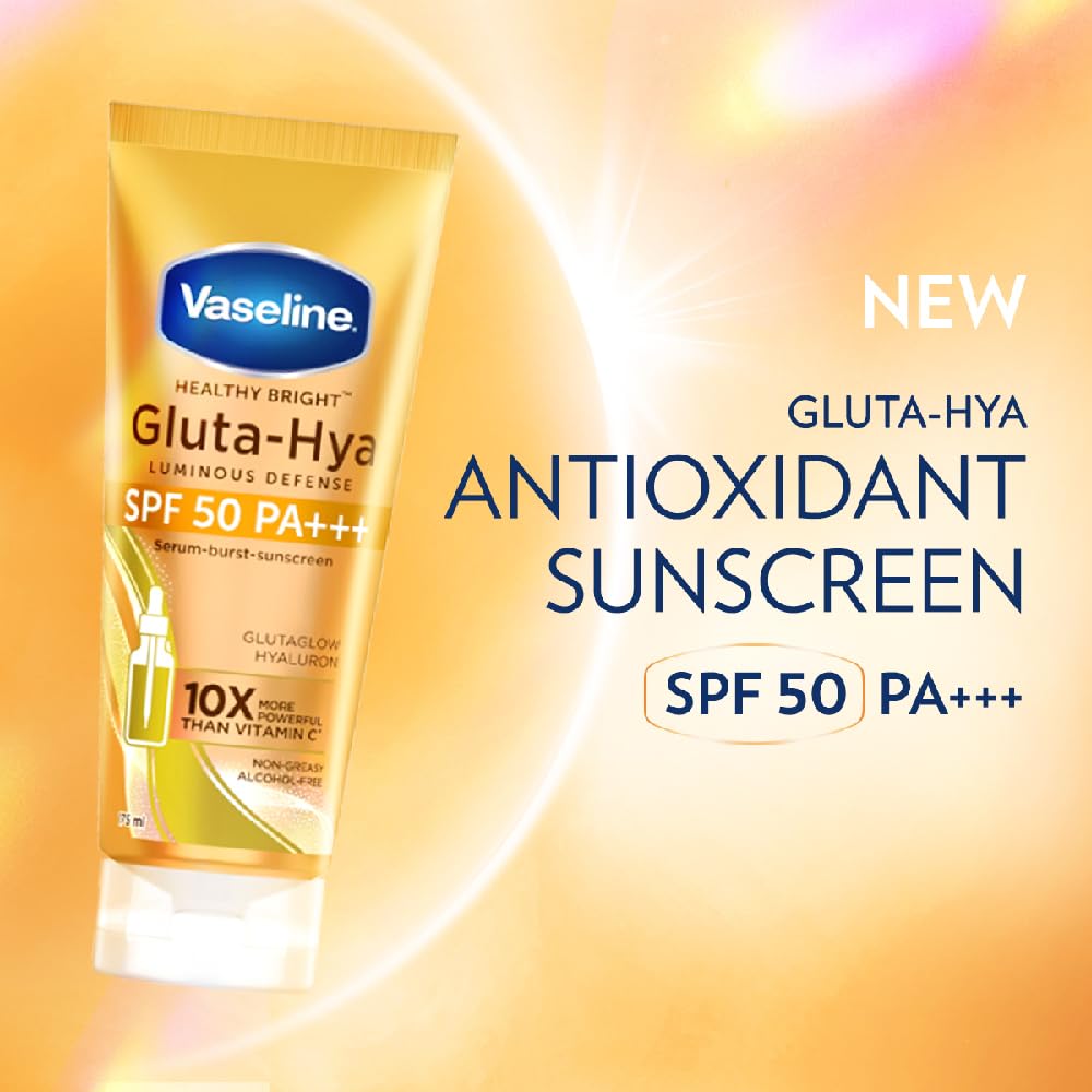 Vaseline Gluta Hya - Antioxidant SPF 50 PA+++ Sunscreen for Face & Body
