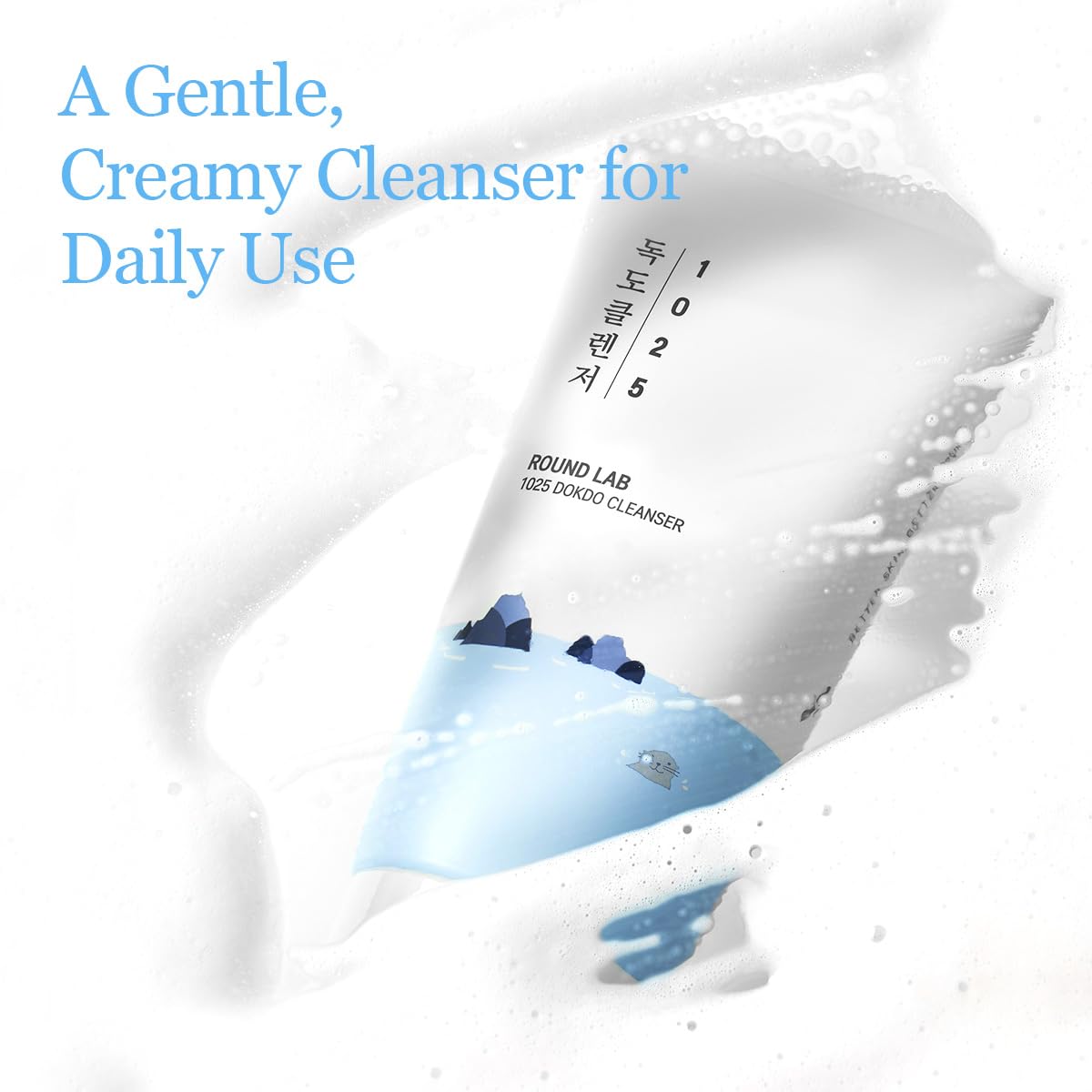 ROUND LAB 1025 Dokdo Cleanser | Hydrating Foam Face Wash with Deep Sea Water (150ml)