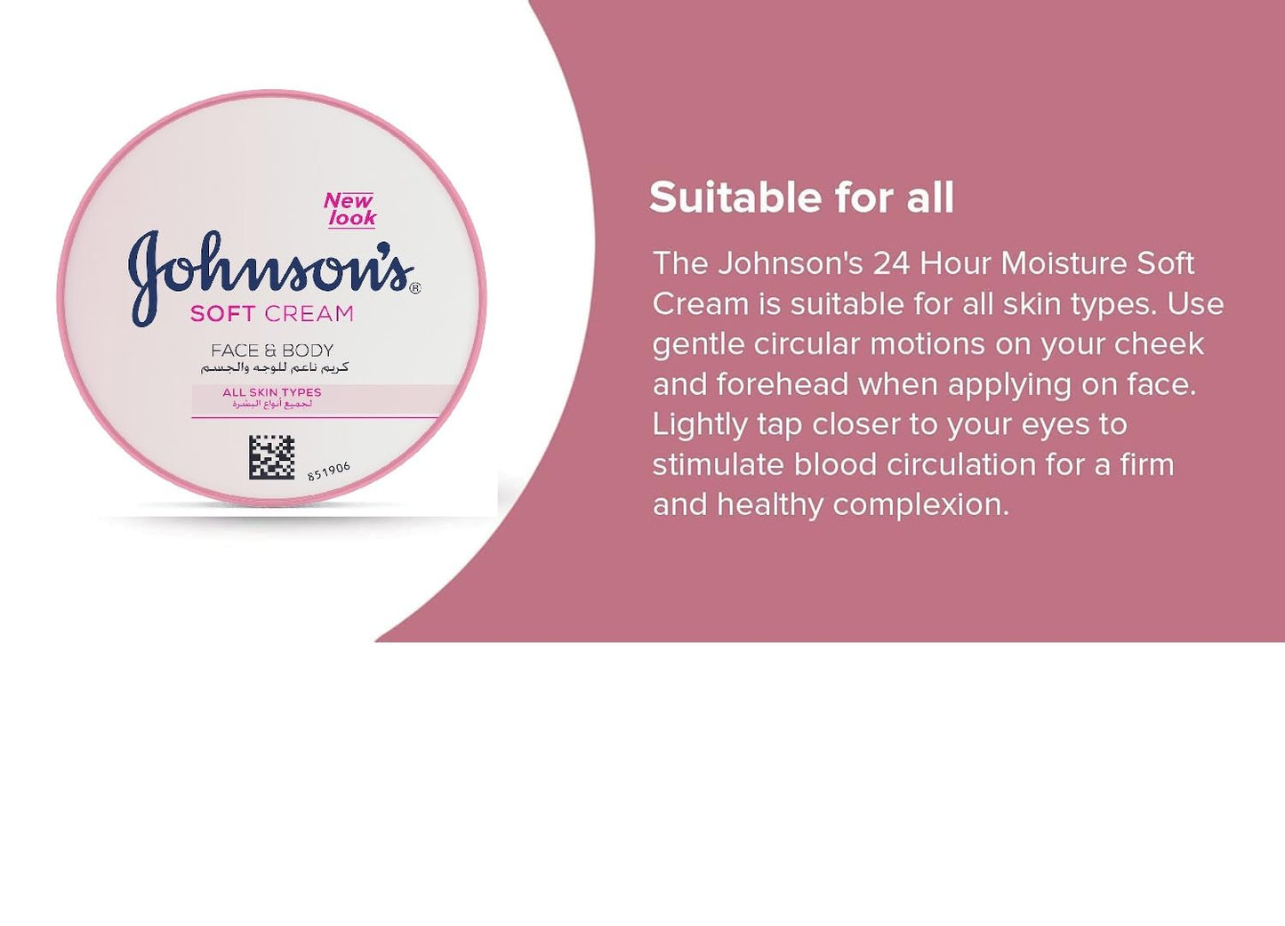 Johnson's 24 Hour Moisture Soft Cream(200 Ml)