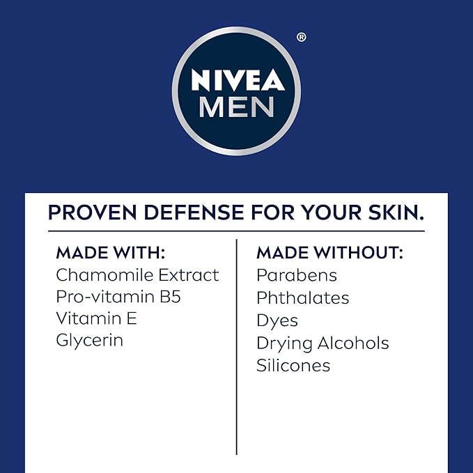 Nivea Men Sensitive After Shave Balm | Extra Soothing & Hydrating Post-Shave Care | With Chamomile & Vitamin E |