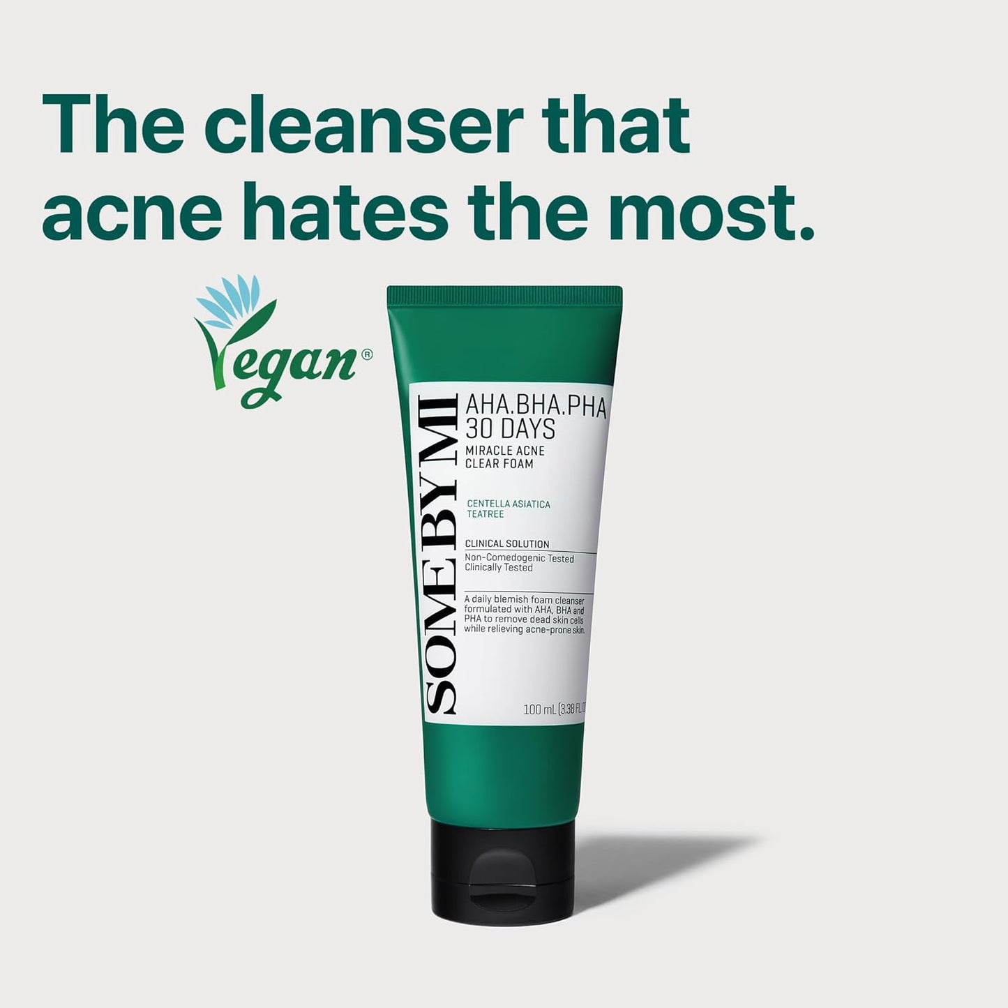 Some By Mi AHA, BHA, PHA 30 Days Miracle Acne Clear Foam | Deep Cleansing & Acne Care (100ml)