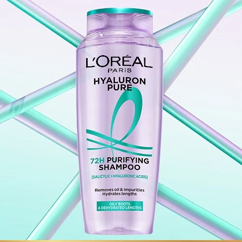 L'Oréal Paris Hyaluron Pure 72H Purifying Shampoo for Oily Scalp 200ml