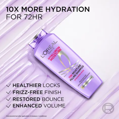 L'ORÉAL PARIS HYALURON MOISTURE 72H MOISTURE FILLING SHAMPOO (180ml)