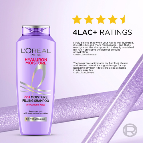 L'ORÉAL PARIS HYALURON MOISTURE 72H MOISTURE FILLING SHAMPOO (180ml)