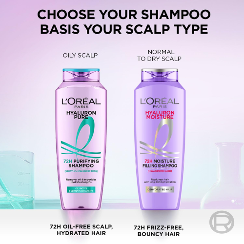 L'ORÉAL PARIS HYALURON MOISTURE 72H MOISTURE FILLING SHAMPOO (180ml)