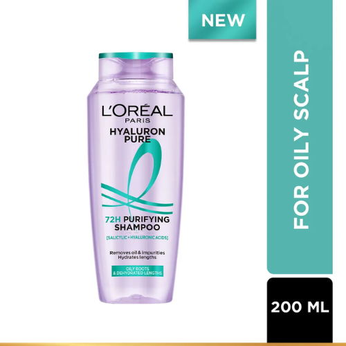 L'Oréal Paris Hyaluron Pure 72H Purifying Shampoo for Oily Scalp 200ml