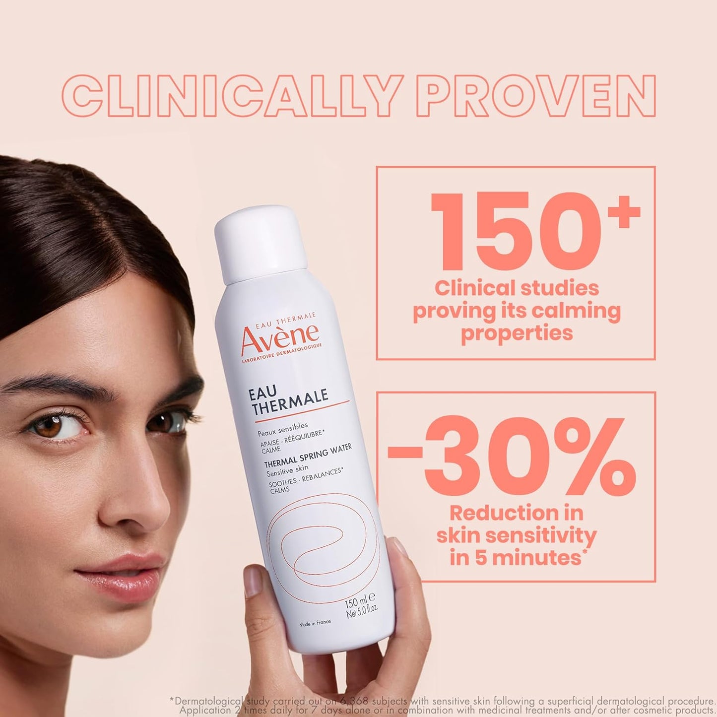 Avène Thermal Spring Water Facial Mist Spray | Soothing & Calming Face Hydration (150 ml)