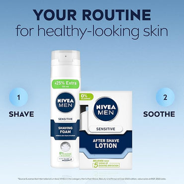 NIVEA MEN Sensitive After Shave Balm | Soothes & Protects Post-Shave Skin | 100ml