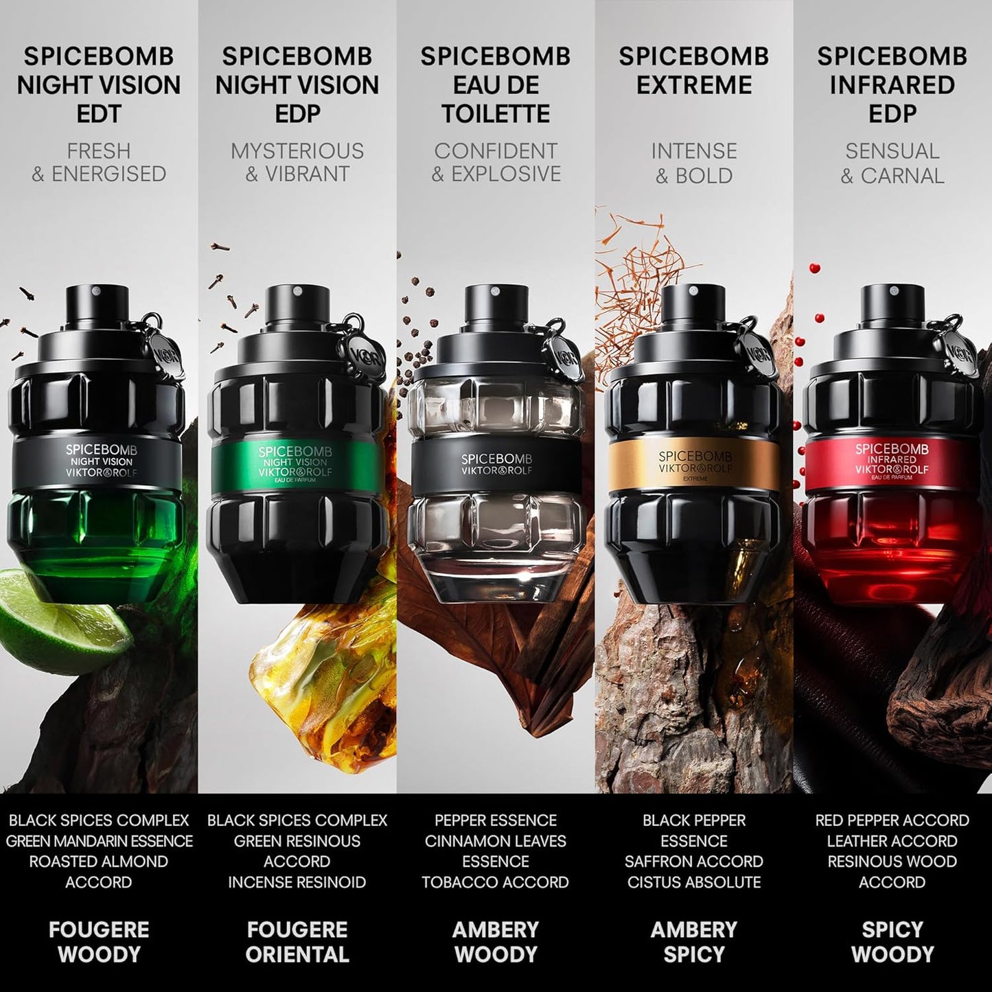Viktor & Rolf Spicebomb Extreme Eau de Parfum Spray – 90ml | Intense Spicy-Oriental Men’s Fragrance