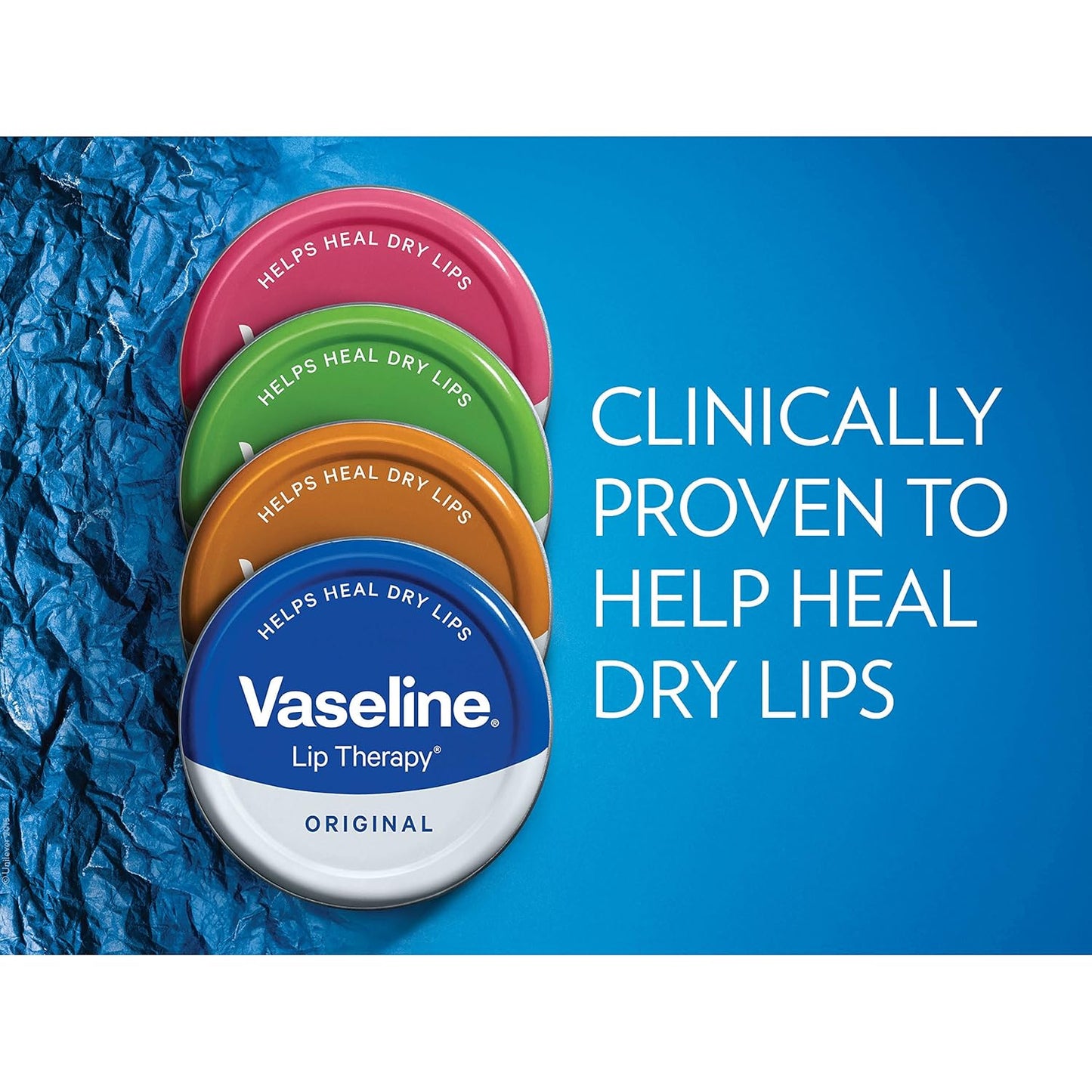 Vaseline Lip Therapy Lip Balm Tin, Rosy Lips, 0.6 Ounce