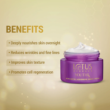 Lotus YouthRx Anti-Ageing Nourishing Night Cream | Firming & Repairing Night Care