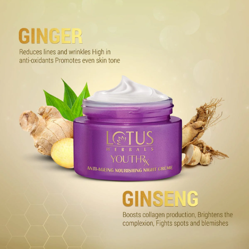 Lotus YouthRx Anti-Ageing Nourishing Night Cream | Firming & Repairing Night Care