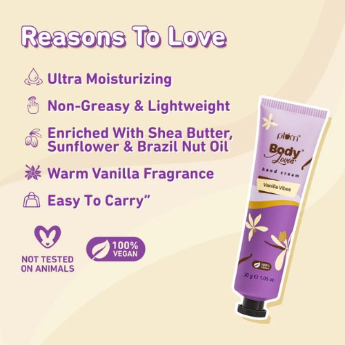 Plum Vanilla Vibes Hand Cream by Plum Body Lovin 30g