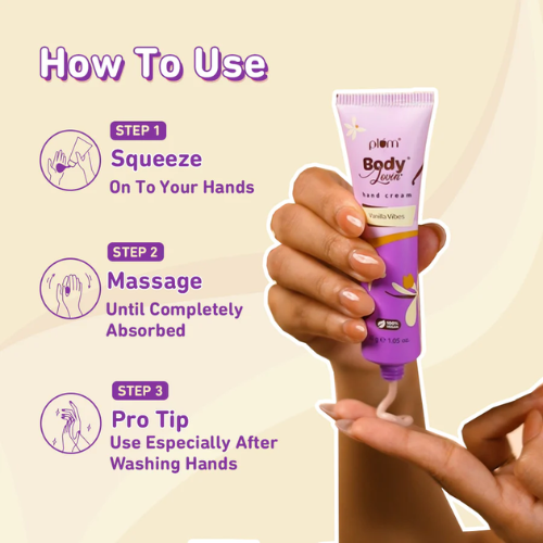 Plum Vanilla Vibes Hand Cream by Plum Body Lovin 30g