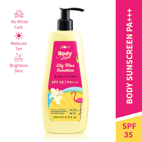 Plum Lily Miss Sunshine Sunscreen Body Lotion SPF 35 PA+++ by Plum BodyLovin 200ml