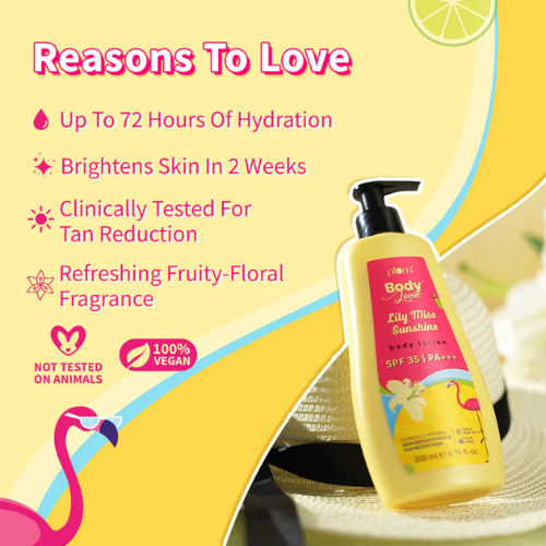 Plum Lily Miss Sunshine Sunscreen Body Lotion SPF 35 PA+++ by Plum BodyLovin 200ml