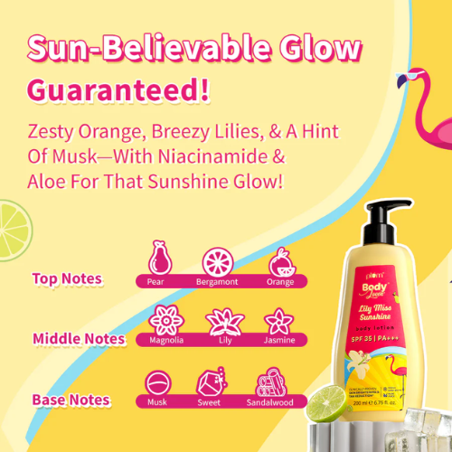 Plum Lily Miss Sunshine Sunscreen Body Lotion SPF 35 PA+++ by Plum BodyLovin 200ml