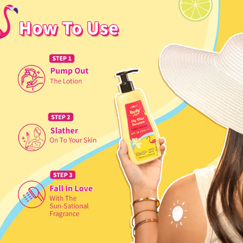 Plum Lily Miss Sunshine Sunscreen Body Lotion SPF 35 PA+++ by Plum BodyLovin 200ml