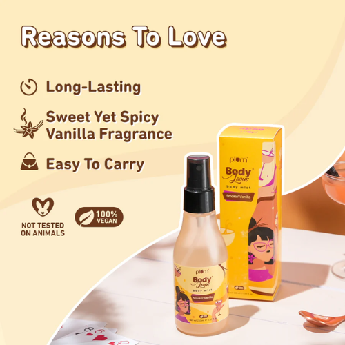 Plum Smokin' Vanilla Body Mist by Plum BodyLovin 150ml