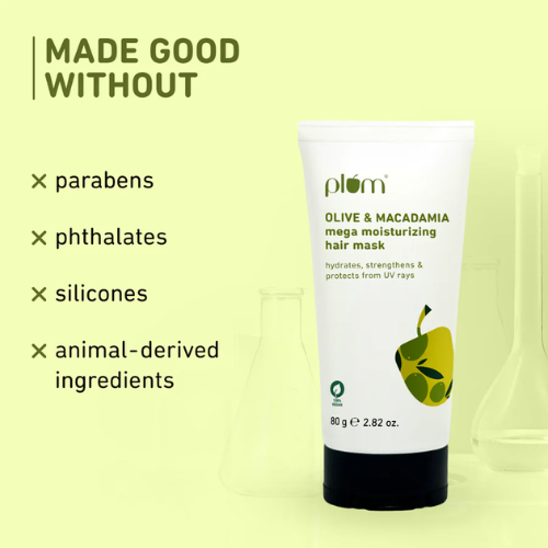 Plum Olive & Macadamia Mega Moisturizing Hair Mask 80g