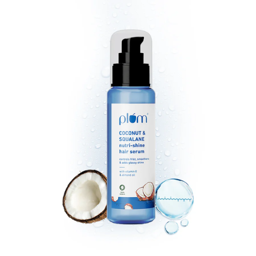 Plum Coconut & Squalane Hair Serum for Soft, Shiny Hair 75ml