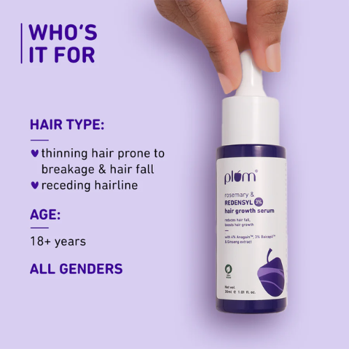 Plum Rosemary & 3% Redensyl Hair Growth serum 30ml