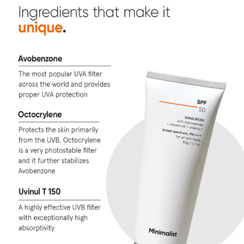 Minimalist SPF 50 Sunscreen 100g