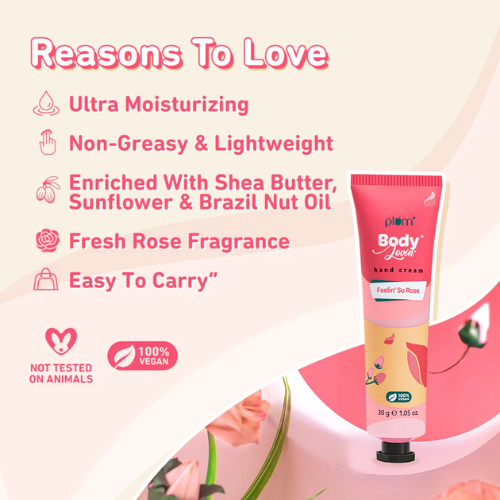 Plum Feelin' So Rose Hand Cream by Plum Body Lovin 30g