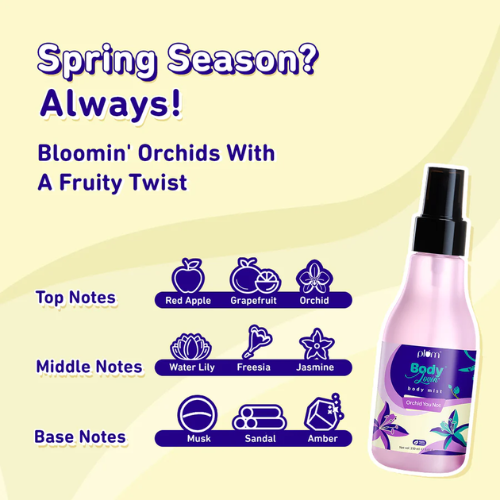 Plum Orchid-You-Not Body Mist by Plum BodyLovin 150ml