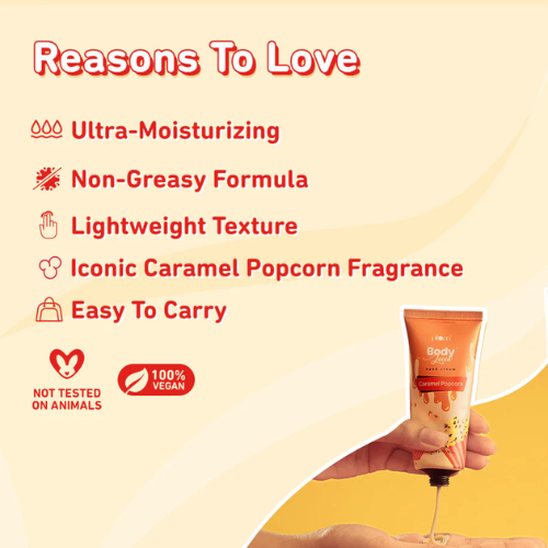 Plum Caramel Popcorn Hand Cream by Plum BodyLovin 50g