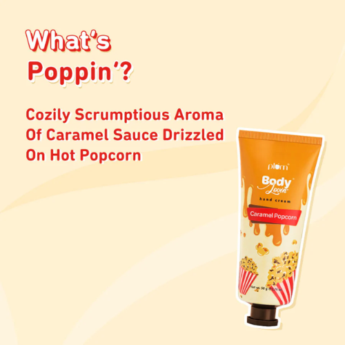 Plum Caramel Popcorn Hand Cream by Plum BodyLovin 50g