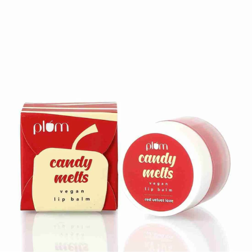 Plum Candy Melts Vegan Lip Balm | Red Velvet Love 12gm
