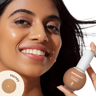 Mamaearth Hydra-Glow CC Serum with Vitamin C & Hyaluronic Acid – Honey – 30 ml