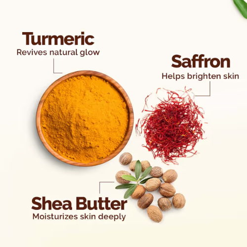 Mamaearth Ubtan Moisturizing Body Lotion with Turmeric & Saffron for Glowing Skin – 200 ml